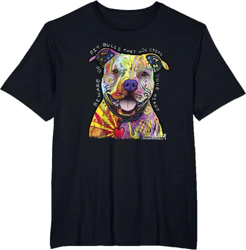 Miniatura 37 de Beware Of Pit Bulls, Dean Russo Pitbull Original - Camiseta para amantes de los perros, Negro