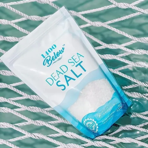 Miniatura 6 de 2.2 libras de sal del mar muerto, grano fino, baño de pies y spa, exfoliante corporal, 100% puro y rico en minerales, alivia los músculos doloridos