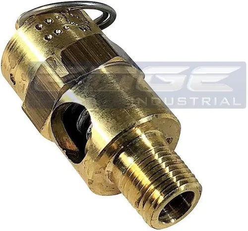 Miniatura 2 de ARC-POWER Válvula de alivio de seguridad del compresor de aire de 60 PSI, POP apagado, tanque de drenaje AIR, 1/8" NPT