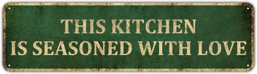Miniatura 9 de Mukuko Letrero decorativo de pared para sala de estar – Bless This Kitchen – Letreros de decoración de pared familiar para cocina, dormitorio