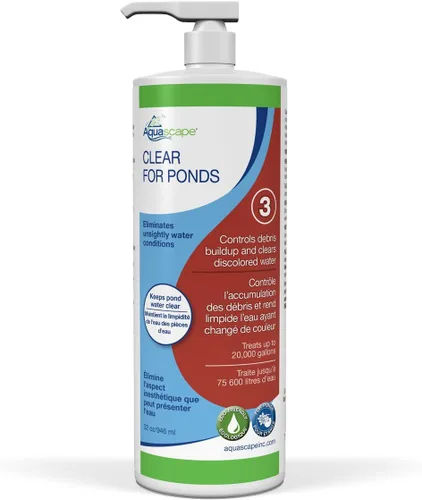 Miniatura 7 de Aquascape Tratamiento de agua transparente para estanques de koi y peces, mezcla de clarificadores para limpiar el agua turbia o descolorida