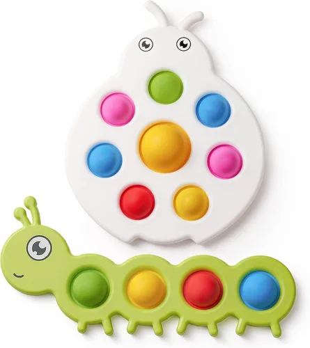 Miniatura 7 de LiKee - Juguetes para aliviar la ansiedad, para niños o adultos, juguetes de explotar burbujas, para autismo y alivio del estrés, para niños a