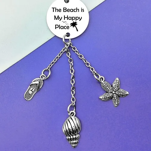 Miniatura 5 de Adorno colgante de automóvil para amantes de la playa, regalos temáticos para mujeres, niñas, adolescentes, divertido regalo de vacaciones de amigos