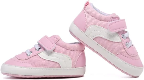 Miniatura 6 de Tenis de lona para bebés niños y niñas, suela suave, antideslizantes, ligeros, para recién nacidos, para primeros pasos, para cuna de 0 a 18 meses