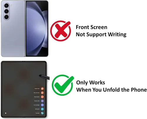 Miniatura 2 de S Pen solo para teléfonos Galaxy Fold 6/5, Galaxy Z Fold 6 S Pen Fold Edition Slim, punta de 0.059 in, 4096 niveles de presión (naranja)