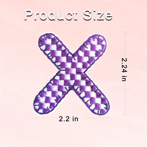 Miniatura 2 de 5 parches de letras de felpilla con iniciales, parches para planchar con brillantina universitarios, parches para coser para ropa, sombrero, camisa