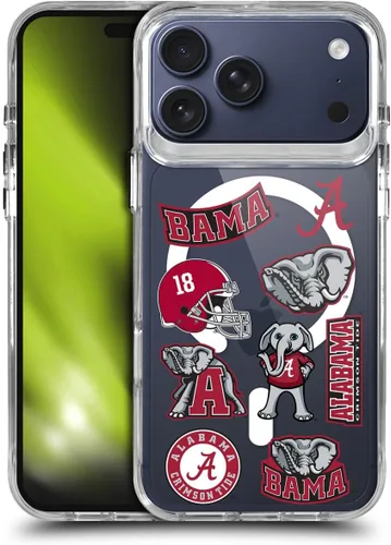 Miniatura 398 de Head Case Designs Funda de gel suave con licencia oficial de la Universidad de Alabama UA Collage compatible con Apple iPhone 13 Pro Max