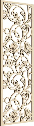 Miniatura 8 de 9 3/8"W x 24 3/8"H x 1/4"T Caspio Decorativos Paneles De Pared De Madera De Calado, Roble Rojo rojo (Red Oak)
