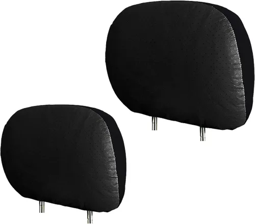 Yupbizauto HC-S06 2X Coches Camiones & Cover DVD TV Monitores Transpirable Cuero Sintético Universal Reposacabezas Cubiertas con respaldo de espuma