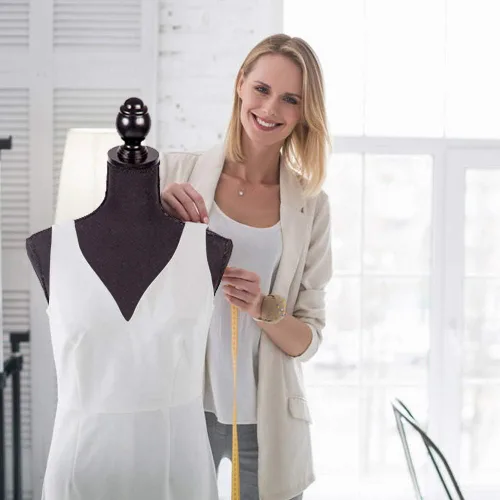 Miniatura 3 de Maniquí de torso de maniquí con soporte de trípode de madera de 60 a 67 pulgadas de altura, ajustable, para mujer, exhibición de joyería de maniquí