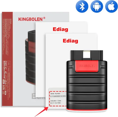Miniatura 8 de KINGBOLEN Ediag OBD2 escáner Bluetooth, herramienta de diagnóstico bidireccional para todo el sistema para iOS y Android, prueba activa, más de 15