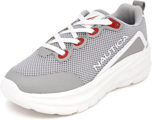 Nautica Zapatos deportivos con cordones para niños, cómodos zapatos para correr para niños y niñas, niños pequeños y grandes