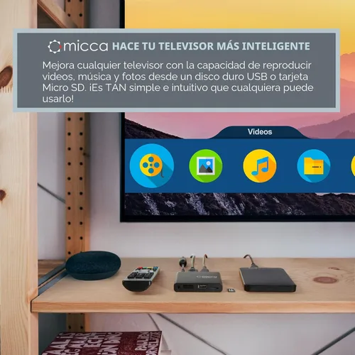 Miniatura 2 de Micca Reproductor de Medios Digitales 4K Ultra-HD para Unidades USB y Tarjetas MicroSD, Señalización Digital, Vídeos H.265/HEVC H.264/AVC MP4 MKV