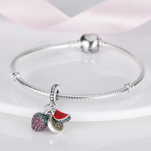 Miniatura 79 de KUNSIR Los abalorios se adaptan a pulseras Pandora para mujer, plata de ley 925, cuentas colgantes de joyería para niñas, dijes de feliz cumpleaños