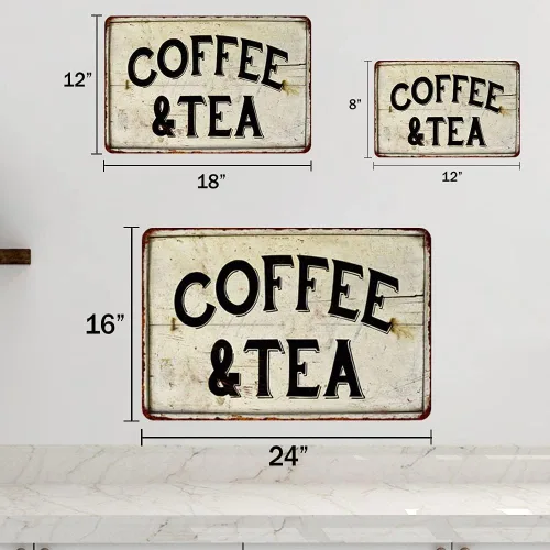 Miniatura 5 de Chico Creek Signs Letrero de café y té, decoración de casa de campo, decoración de casa de campo, barra rústica, cocina, campo, elegante, accesorios