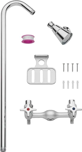 Miniatura 5 de Homewerks 3070-252-CH-B-WS - Kit de ducha para exteriores con jabonera, cromado resistente a la corrosión Cromo resistente al óxido
