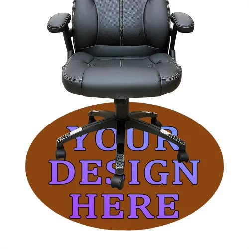 Miniatura 24 de Tapete redondo personalizado para silla de escritorio de oficina, diseño de tu propio logotipo de foto, texto, alfombrillas circulares