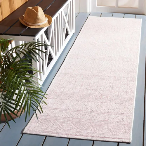 Miniatura 39 de SAFAVIEH Alfombra lavable para exteriores, colección Courtyard de 2.3 x 16 pies, color negro y gris, no desprende pelusa y de fácil limpieza, ideal