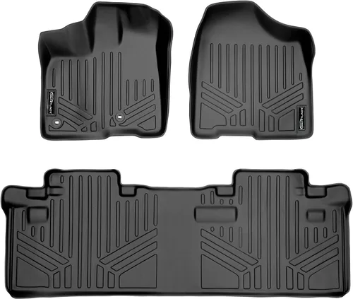Miniatura 56 de SMARTLINER Alfombrilla de suelo para maletero de carga para todo tipo de clima, detrás de la segunda fila para Toyota Sienna 2011-2012