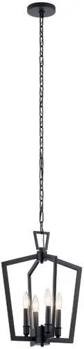Miniatura 10 de Kichler Lighting Abbotswell - Colgante de 4 lámparas (19 pulgadas, latón natural)