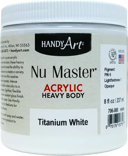 Miniatura 32 de Handy Art Nu Master - Pintura acrílica de cuerpo pesado, 8 onzas, carmesí Alizarin
