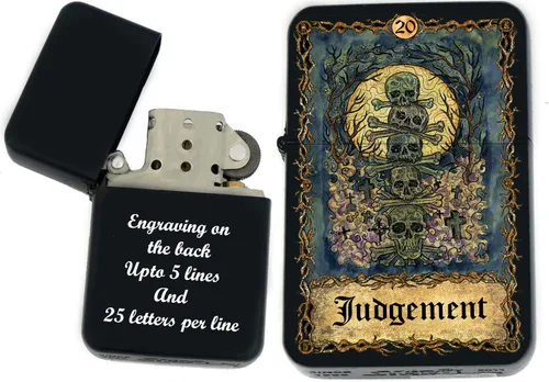 Miniatura 6 de Tarjeta de tarot personalizada, mazo de tarot de huesos eternos mayores, tarjetas coloridas, regalos coleccionables únicos, encendedores a prueba