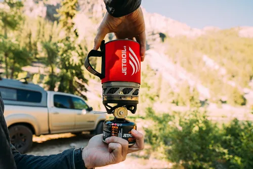 Miniatura 9 de Jetboil MicroMo - Sistema de cocina ligero de precisión para acampar y mochilero con control de calor ajustable color fantasía (Tamale)