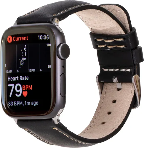 Miniatura 18 de HARDISTON Correas de reloj compatibles con Apple 38mm 40mm 41mm 42mm 44mm 45mm 49mm para hombres y mujeres, pulsera de cuero genuino hecha a mano