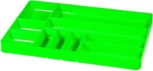 Miniatura 16 de Ernst MFG Organizador de cajones de 10 compartimentos: bandeja apilable resistente para organización de herramientas automotrices, caja de Negro