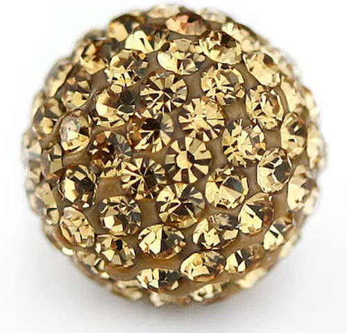 Miniatura 37 de Bolas de discoteca de 0.394 in de cuentas de arcilla de cristal checo Shamballa pavimenta calidad premium