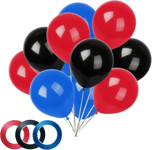 Miniatura 11 de KADBANER Globos rojos, amarillos y negros, paquete de 100 globos de látex de 12 pulgadas