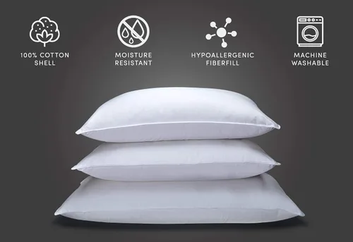 Miniatura 2 de Almohada alternativa de plumón – Almohada hipoalergénica sin plumas – Queen (20 x 30 pulgadas)