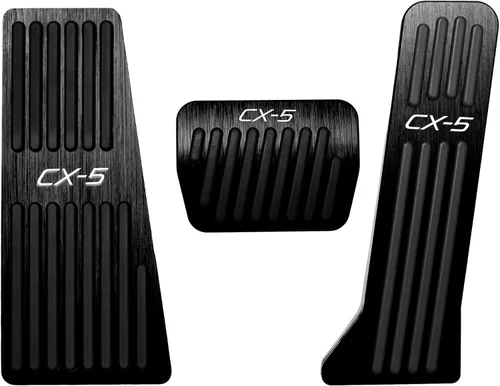 Miniatura 15 de BOYUER Juego de 3 almohadillas antideslizantes para pedal de acelerador de gas de freno de aluminio sin taladrar para Mazda CX-5 2013-2025 (rojo)