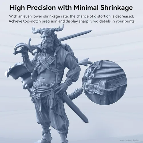 Miniatura 5 de ANYCUBIC Resina de impresora 3D, resina estándar mejorada V2 de 8K, resistencia y dureza mejoradas, bajo olor, resina de impresión 3D de alta Gris