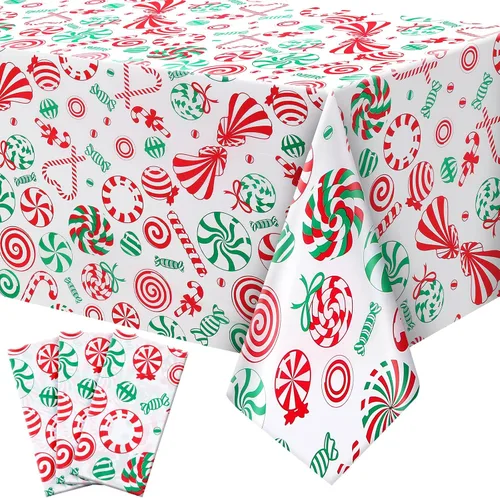 Miniatura 15 de Newwiee Paquete de 3 manteles de Acción de Gracias de 108 x 54 pulgadas, manteles de plástico desechables de otoño, mantel rectangular impermeable