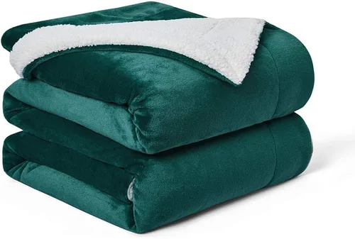 Miniatura 28 de Walensee Manta de Forro Polar Sherpa (Tamaño Individual 60"x80" Coral) Manta Afelpada Peluda Súper Suave Reversible de Microfibra y Franela
