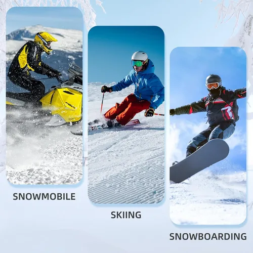 Miniatura 6 de Guantes de esquí para hombre, guantes de invierno impermeables para pantalla táctil, guantes de nieve cálidos, guantes de snowboard para hombre