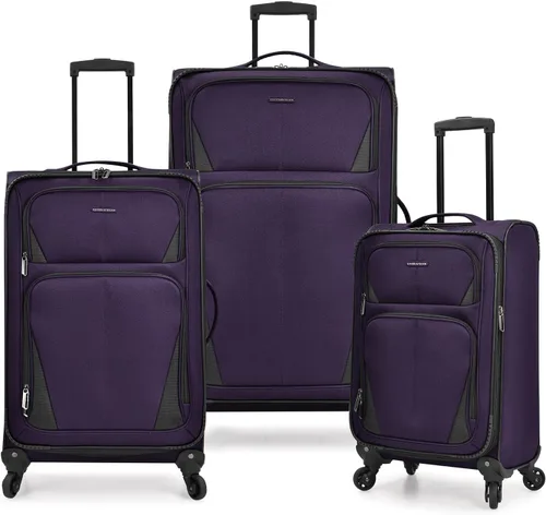 Miniatura 60 de U.S. Traveler Aviron Bay - Equipaje extensible con ruedas giratorias, Color verde azulado.), US08125E23