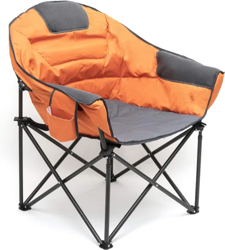 Miniatura 7 de SUNNYFEEL Silla de campamento de gran tamaño, silla plegable de luna, silla grande para adultos, silla de césped portátil de 500 libras con bolsa