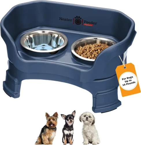 Miniatura 16 de Neater Feeder Deluxe - Tazones elevados para perros grandes a prueba de desorden – Fabricado en Estados Unidos – Soporte elevado para comida