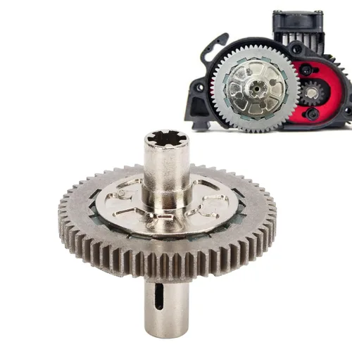 Miniatura 6 de 57T 0.8Mod Juego de pantuflas de acero metálico HD 57T Juego de pantuflas para 1/10 Arrma Senton Granite Big Rock Slipper 57T 0.8Mod Set