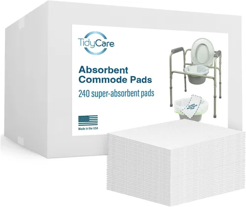 Miniatura 10 de TidyCare Almohadillas desechables para cama de noche para adultos, portátil, para silla de inodoro y bandeja de cama, paquete económico de 40