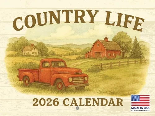 Miniatura 11 de Calendario de iglesia de campo 2026 pared regalos religiosos de 12 meses para mujeres
