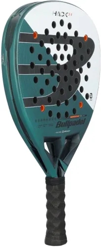 Miniatura 3 de BULLPADEL Pala de pádel HACK 04 Paquito Navarro Pala Padel Profesional en Forma Diamante TriCarbon 3D & MultiEva Core Aerodinámica Canal Total