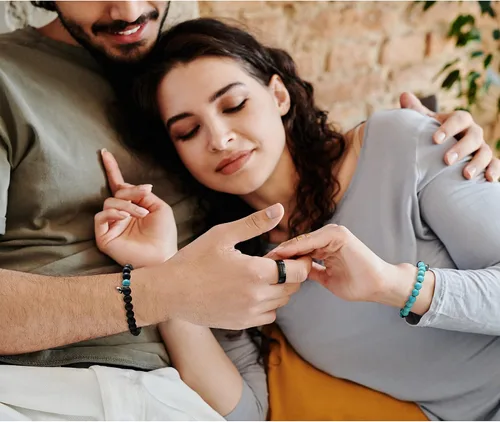Miniatura 2 de Pulseras magnéticas a juego para parejas, hombres, mujeres, para él, para ella, novio o novia, pulseras de conexión amorosa, regalos para el Día