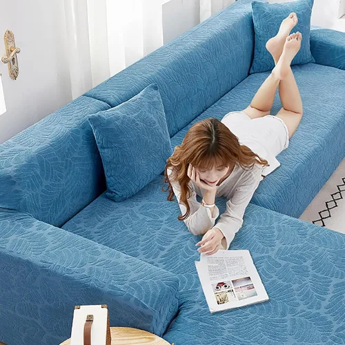 Miniatura 6 de Fundas elásticas para sofá modular, funda de sofá jacquard en forma de L, gruesa y antideslizante, protector de muebles, funda de sofá adecuada
