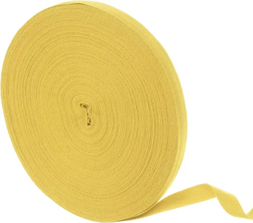 Miniatura 70 de uxcell Cinta de sarga de algodón de 50 yardas, cinta de espiga de 3/8 pulgadas para coser ropa, manualidades (azul)