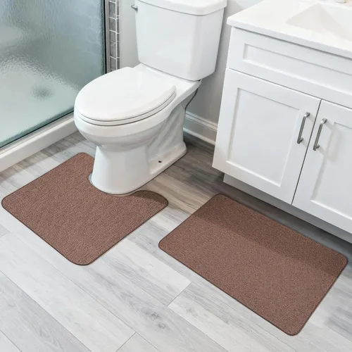 Miniatura 40 de Bosap Alfombra de Baño, Alfombras Corredoras de Baño Ultra Delgadas, Alfombras de Baño Grandes para Baño, Secado Rápido, Antideslizante, Lavable a