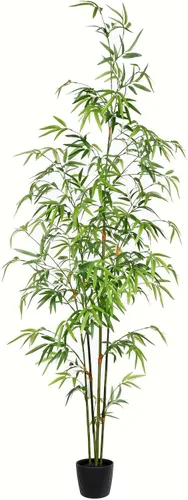 Vickerman Mini árbol de bambú artificial en maceta de 5 pies.
