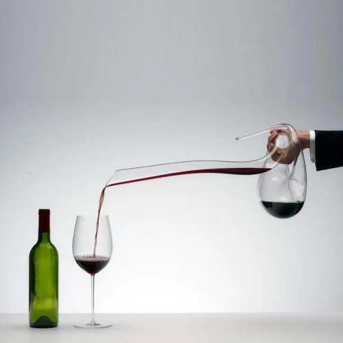 Miniatura 5 de Decantador de vino Cobra 100% de cristal soplado a mano, jarra creativa en forma de serpiente jarra de vino tinto..